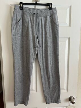 Athletic Works Pants L 12-14 elastic plus drawstring Pockets Lightweight Grey